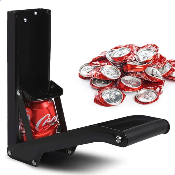 2-in-1 Blikjespers tot 0.5l/50cl met Flesopener Zwart